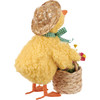 Set of 2 Spring Duck Figurines - 5.25 In - Flower Baskets - Easter & Spring Collection from Primitives by Kathy