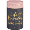 Life Happens Wine Helps Stemless Wine Glass 15 Oz from Primitives by Kathy