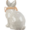 Set of 2 Decorative Ceramic Figurines - Vintage Bunny Rabbits With Bows - Spring Collection from Primitives by Kathy