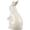 Decorative Ceramic Figurine - White Standing Perky Bunny Rabbit - 8.25 Inch from Primitives by Kathy