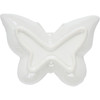 White Ceramic Vanity Trinke Tray - Butterfly - 6 In x 4.25 In - Spring Collection from Primitives by Kathy