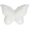 White Ceramic Vanity Trinke Tray - Butterfly - 6 In x 4.25 In - Spring Collection from Primitives by Kathy