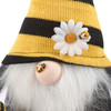 Decorative Fabric & Felt Figurine - Gnome With Daisy Flower & Bumblebee 8 In x 11 In from Primitives by Kathy