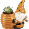 Decorative Ceramic Planter - Gnome With Honey Pot 5.5 Inch from Primitives by Kathy