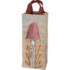 Wine Tote Bag - Hand Illustrated Mushroom Print Design from Primitives by Kathy