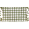 Decorative Entryway Area Rug Door Mat - Green & White Gingham 34x20 from Primitives by Kathy