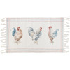Entryway Area Rug Door Mat - Farmhouse Rooster Trio - 34x20 from Primitives by Kathy