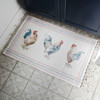 Entryway Area Rug Door Mat - Farmhouse Rooster Trio - 34x20 from Primitives by Kathy