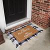Humorous Entryway Door Mat Area Rug - No Alcohol No Entry 30x18 from Primitives by Kathy