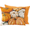Decorative Cotton Throw Pillow - Pumpkin Collage Mix - 20x16 - Fall & Harvest Collection from Primitives by Kathy