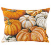 Decorative Cotton Throw Pillow - Pumpkin Collage Mix - 20x16 - Fall & Harvest Collection from Primitives by Kathy