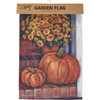 Decorative Double Sided Garden Flag - Porch Steps Pumpkins & Flowers 12x18 from Primitives by Kathy