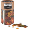 Jigsaw Puzzle - Porch Steps Pumpkins & Flowers - 500 Pieces - Fall & Harvest Collection from Primitives by Kathy