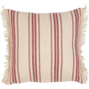 Decorative Striped Cotton Throw Pillow - Farmhouse Chicken Coop 12x12 from Primitives by Kathy