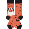 Colorfully Printed Cotton Novelty Socks - Ghost Dog Sweet & Spooky from Primitives by Kathy