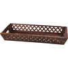 Decorative Wooden Tray - Diamond Cutouts - 15 In x 7 In - Home Accents Collection from Primitives by Kathy