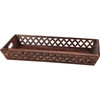 Decorative Wooden Tray - Diamond Cutouts - 15 In x 7 In - Home Accents Collection from Primitives by Kathy