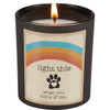 Pet Lover Jar Candle - Light This Think Of Me - Pawprint Rainbow - Sea Salt & Sage Scent - 8 Oz from Primitives by Kathy