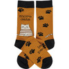 Cat Lover Colorfully Printed Cotton Socks - More Cats Less People from Primitives by Kathy