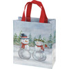 Double Sided Reuseable Daily Tote Bag - Winter Snowman Friends - Christmas Collection from Primitives by Kathy
