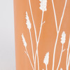 Decorative Ceramic Vase - Cattail Reeds - 12.5 Inch Tall - Home Accents Collection from Primitives by Kathy