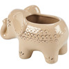 Elephant Shaped Decorative Ceramic Planter - 6.25 Inch - Home Accents Collection from Primitives by Kathy