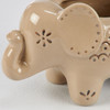 Elephant Shaped Decorative Ceramic Planter - 6.25 Inch - Home Accents Collection from Primitives by Kathy