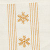 White & Gold Snowflakes Cotton Christmas Stocking - 11 In x 18 In from Primitives by Kathy