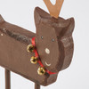 Wooden Happy Reindeer Figurine - 7 In x 4.5 In - Christmas Collection from Primitives by Kathy