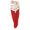 Felt Mouse Figurine Peeping Out Of Santa Hat - 5.5 Inch - Christmas Collection from Primitives by Kathy