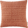 Decorative Cotton Throw Pillow - Sienna Tribal Pattern Design 18x18 from Primitives by Kathy