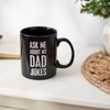 Stoneware Coffee Mug - Ask Me About My Dad Jokes - 20 Oz - Black & White from Primitives by Kathy