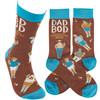 Colorfully Printed Cotton Novelty Socks - Dad Bod  from Primitives by Kathy