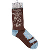 Colorfully Printed Cotton Novelty Socks - Saving The World One Dad Joke At A Time from Primitives by Kathy