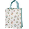 Double Sided Reusable Daily Tote Bag - Floral Teapot Design from Primitives by Kathy