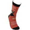 Dog Lover Colorfully Printed Cotton Novelty Socks - Dogs Make Me Happy Socks from Primitives by Kathy