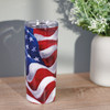 Stainless Steel American Flag Coffee Tumbler Drink Thermos - 20 Oz from Primitives by Kathy