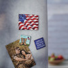 Set of 3 Patriotic Themed Wooden Refrigerator Magnets from Primitives by Kathy