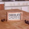 Decorative Inset Wooden Box Sign - Chocolate - It If Makes You Happy 5x3 from Primitives by Kathy