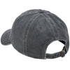 Adjustable Stonewashed Black Cotton Baseball Cap - Easily Distracted By Food from Primitives by Kathy