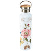 Stainless Steel Water Bottle Drink Thermos - Florals & Butterfly Design - 25 Oz from Primitives by Kathy