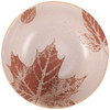 Set of 3 Decorative Nesting Stoneware Serving Bowls - Fall Leaves - Brown & Cream from Primitives by Kathy