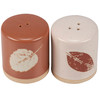 Stoneware Salt & Pepper Shaker Set - Fall Leaves - Brown & Cream from Primitives by Kathy