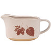 Decorative Fall Leaves Stoneware Gravy Boat 6.5 In x 4 In x 5.25 In from Primitives by Kathy