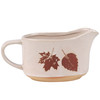 Decorative Fall Leaves Stoneware Gravy Boat 6.5 In x 4 In x 5.25 In from Primitives by Kathy