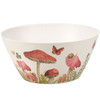 Bamboo Fiber Serving Bowl - Mushrooms & Butterflies - 9.5 In x 4.5 In from Primitives by Kathy