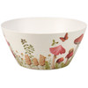 Bamboo Fiber Serving Bowl - Mushrooms & Butterflies - 9.5 In x 4.5 In from Primitives by Kathy