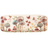 Decorative Bamboo Fiber Serving Tray - Mushrooms & Butterfly - 17.25 In x 6.5 In - Cottage Collection from Primitives by Kathy