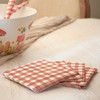 Pack of 20 Disposable Paper Napkins - Red & White Gingham Print - 5x5 - Cottage Collection from Primitives by Kathy