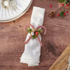 Set of 4 Decorative Napkin Rings - Candy Canes & Christmas Bulbs from Primitives by Kathy